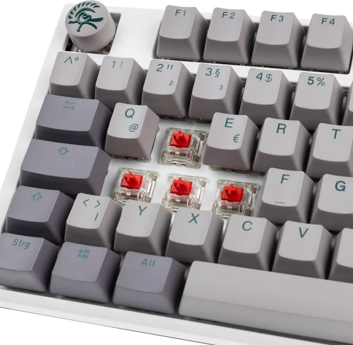 Ducky One 3 Mist Grey PBT, LEDs RGB, MX RGB RED, USB, DE