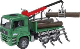 Bruder Profi-Serie MAN Holztransport-LKW mit Ladekran
