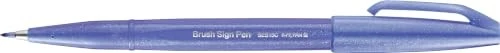 Pentel Brush Sign Pen SES15C blauviolett, 10er-Pack