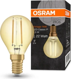 Osram Ledvance Filament LED Vintage 1906 ST CLAS P 22 2.5W/824 E14