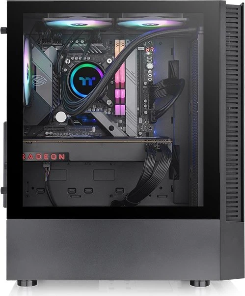 Thermaltake View 200 TG ARGB, schwarz, Glasfenster