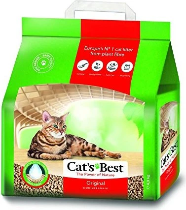 Cat's Best Original Öko-Katzenstreu, Granulat aus Holz/Sägemehl, klumpend