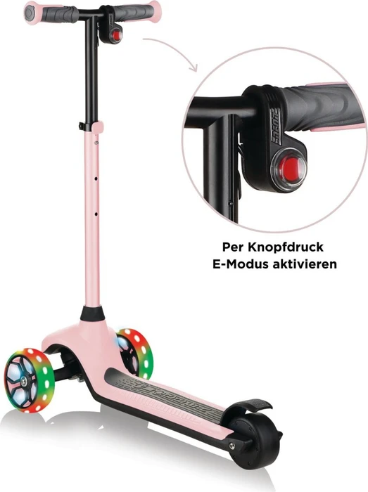 Globber E-Motion 4 Plus Elektro-Roller pastel pink 10km/h