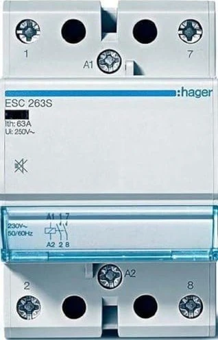 Hager Installationsschütz brummfrei 40A 3 Schließer 230V