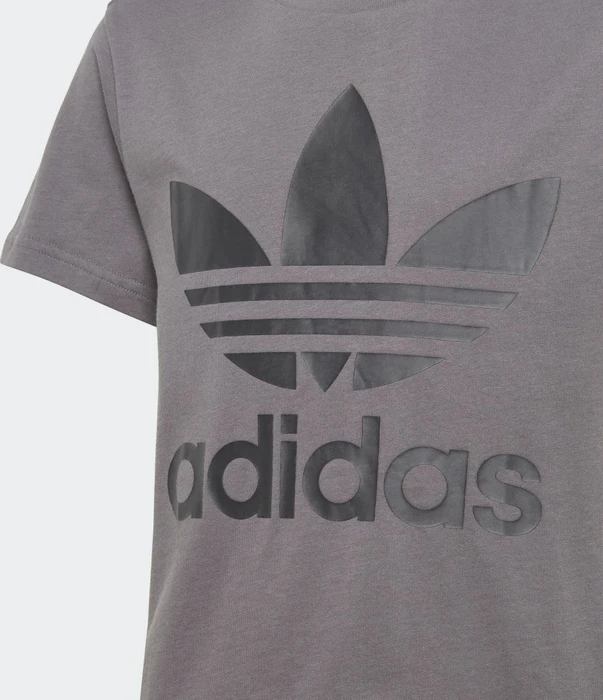 adidas Trefoil T-Shirt kurzarm grey five (Junior)