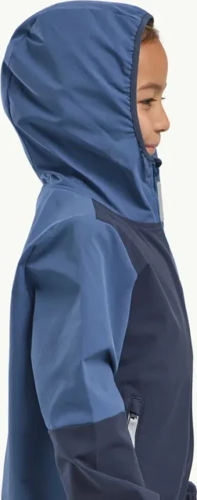 Jack Wolfskin Turbulence Hooded Funktionsjacke night blue (Junior)
