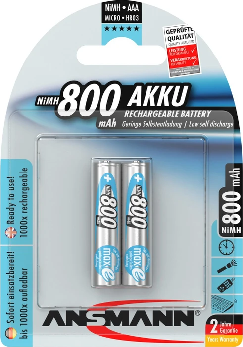 Ansmann Micro AAA NiMH 900mAh, 2er-Pack (5030512)