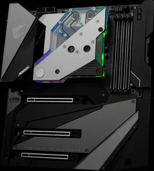 EK Water Blocks Quantum Line EK-Quantum Momentum Aorus Z490 Xtreme D-RGB Monoblock, Nickel, Acryl