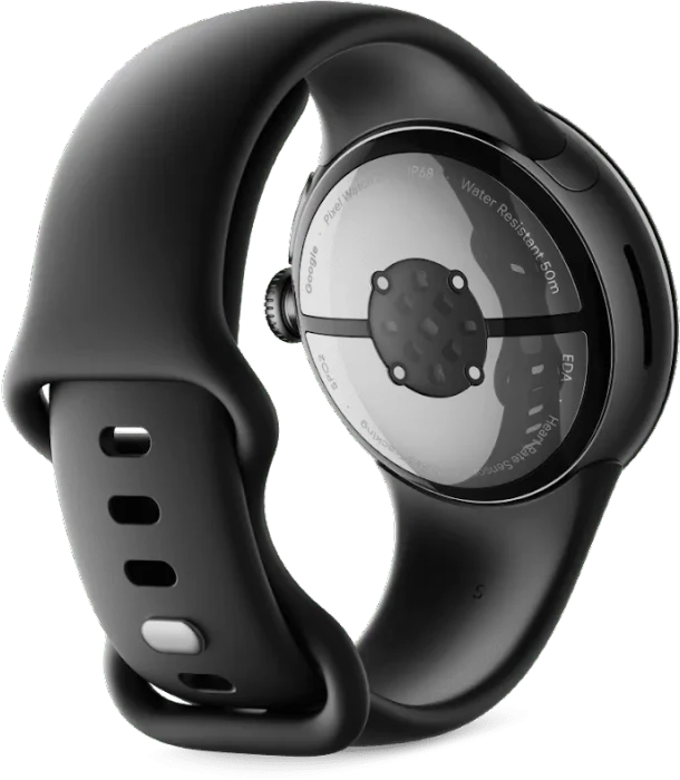 Google Pixel Watch 2 (LTE) Matte Black mit Sportarmband Obsidian