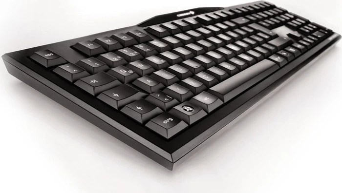 Cherry MX Board 3.0, Logo weiß/Status LEDs grün, Kabel abnehmbar, MX RED, USB, DE