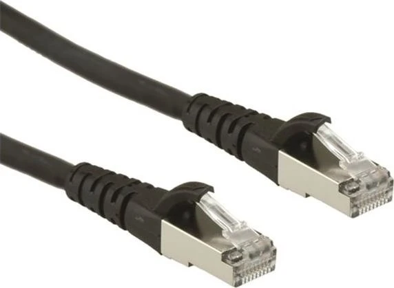 Roline / Secomp GHMT Patchkabel, Cat6a, S/FTP, RJ-45/RJ-45, 10m, schwarz