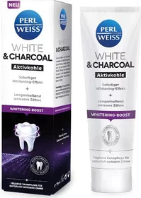Perlweiss White & Charcoal Zahncreme, 75ml