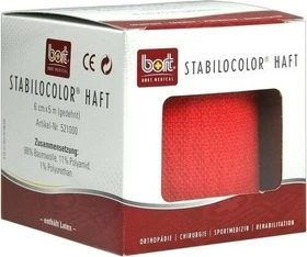 Bort Medical StabiloColor haft Bandage rot, 6cm x 5m, 1 Stück