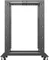 Lanberg Open Rack Series 19" Open Frame Rack 22HE, 4-Pfosten, mit Rollen, Flat Pack, tiefenverstellbar, 550-790mm, RAL 9004, 1000mm tief Vorschaubild