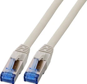 EFB Elektronik TPE Superflex Patchkabel, Cat7/Cat6a, S/FTP, RJ-45/RJ-45, 0.15m, grau