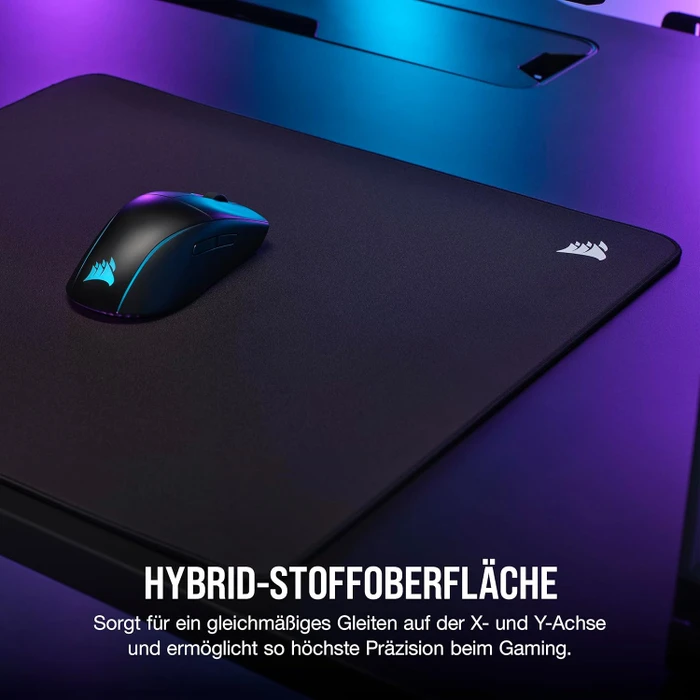 Corsair MM500 v2 Hybrid-Stoff Gaming-Mauspad, large, schwarz