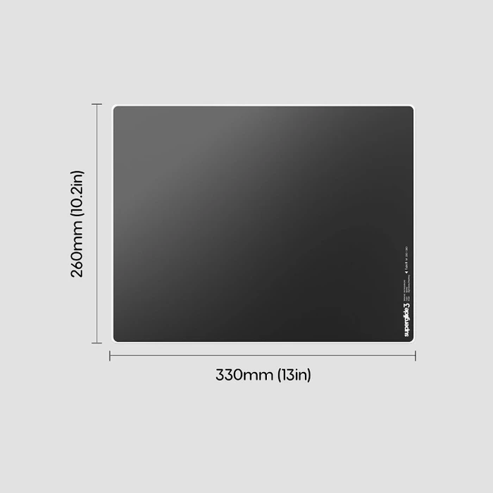 Pulsar Gaming Gears Superglide Glass Mousepad V3 Type-S Size M, 330x260mm, schwarz