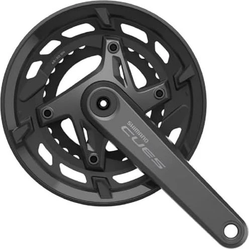 Shimano CUES FC-U6000-2 mit Kettenschutz 46/30 Zähne Kurbelgarnitur 175mm