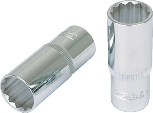 KS Tools CHROMEplus Außenzwölfkant Steckschlüssel 1/2", 34x76mm