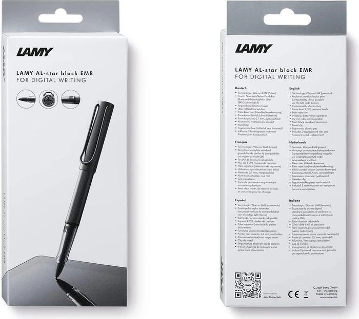 Lamy AL-star black EMR, PC/EL-Spitze, schwarz