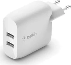 Belkin BoostCharge Dual USB-A Netzladegerät 24W weiß