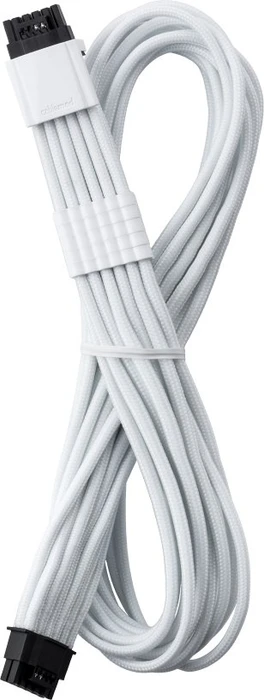CableMod Universal Pro ModMesh, 12V-2x6 Kabel, StealthSense, natives 12V-2x6 Kabel, 1x 16-Pin PCIe 5.1 Stecker auf 16-Pin PCIe 5.1 Stecker, weiß, 60cm