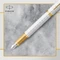 Parker IM Premium pearl lacquer/gold trim, rechte Hand, fein, Geschenkbox Vorschaubild
