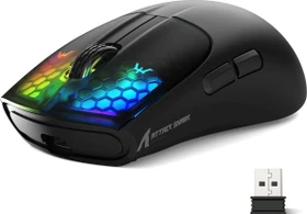 Attack Shark X5 Wireless Gaming Mouse schwarz, USB/Bluetooth
