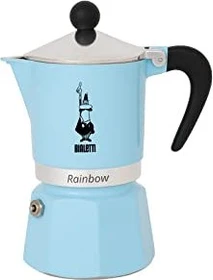 Bialetti Rainbow 3 Tassen Espressokanne hellblau