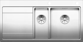 Blanco Divon II 6 S-IF InFino Einbau Becken rechts mit Ablauffernbedienung edelstahl