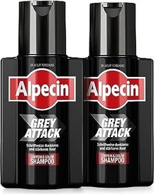 Alpecin Grey Attack Coffein & Color Shampoo, 400ml (2x 200ml)