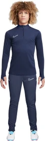Nike Dri-FIT Football 1/4-Zip Funktionsshirt langarm midnight navy/white (Junior)