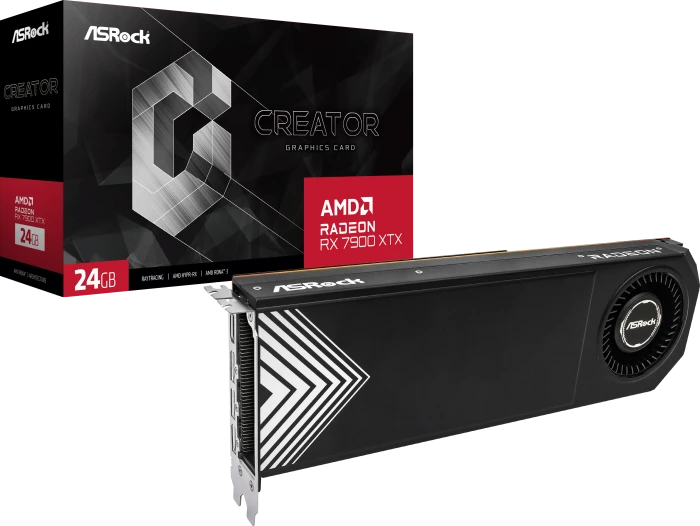 ASRock Radeon RX 7900 XTX Creator, RX7900XTX CT 24G, 24GB GDDR6, HDMI, 3x DP