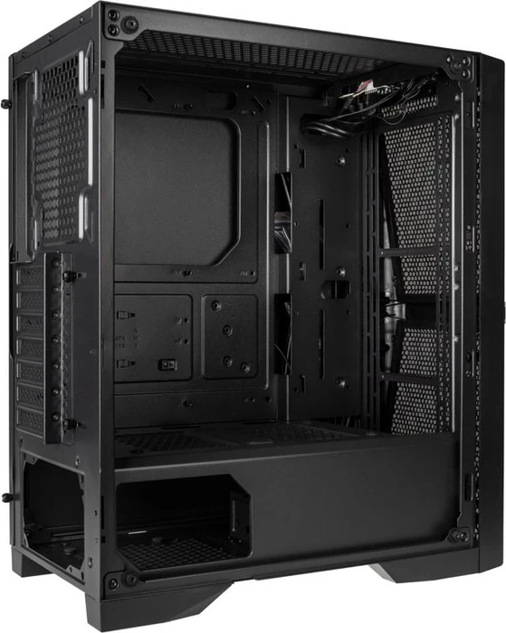 Raijintek Silenos MS, schwarz, Glasfenster