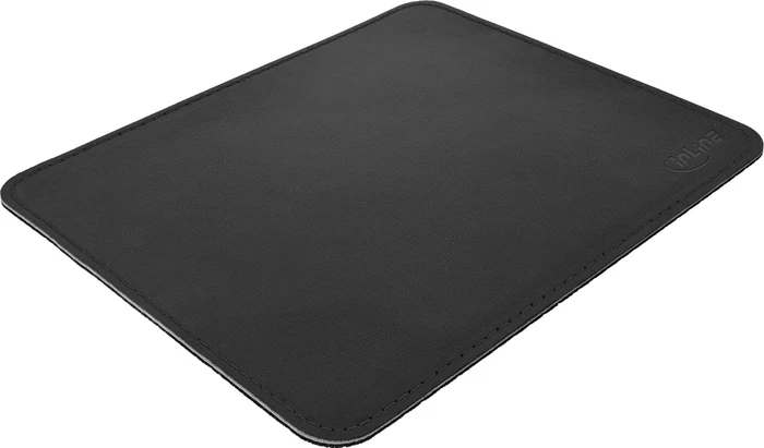 InLine Premium Kunstleder Mauspad, 255x220mm, schwarz