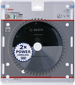 Bosch Professional Standard for Aluminium Kreissägeblatt 54Z, 210x1.3x30mm, 1 Stück