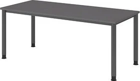 Hammerbacher Ergonomic Plus H-Serie VHS19/5/S Schreibtisch 180x80cm grau/silber