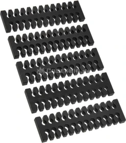 BitFenix 24-Slot Kabelkamm Kit, schwarz, 5er-Pack