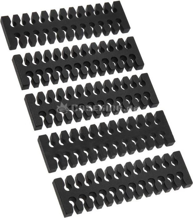 BitFenix 24-Slot Kabelkamm Kit, schwarz, 5er-Pack