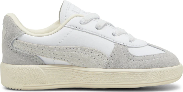 Puma Palermo Leather puma white/cool light gray/sugared almond (Junior)
