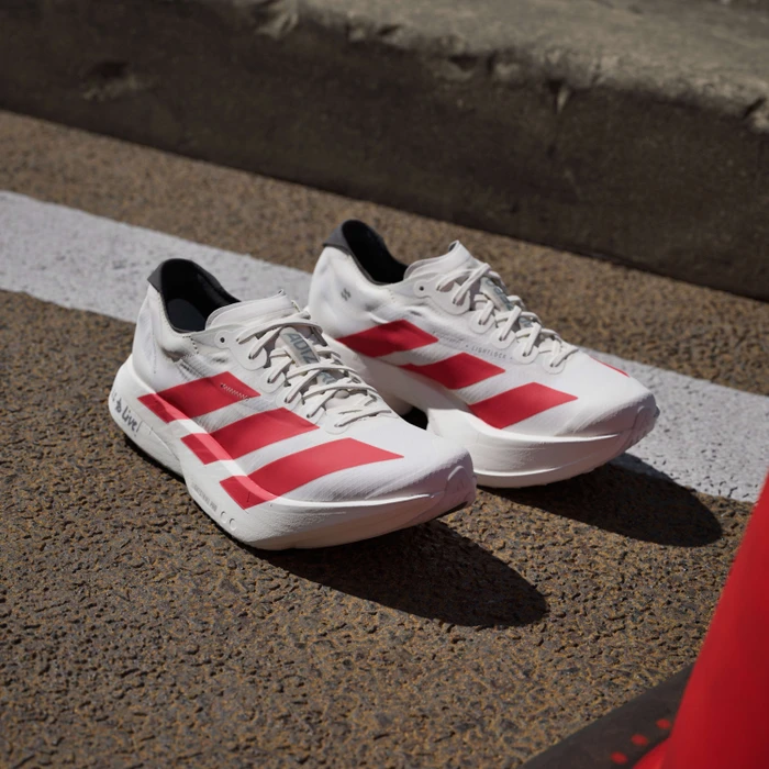 adidas Adizero Adios Pro 4 off white/better scarlet/core black (Damen)