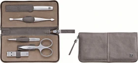 Zwilling Reißverschluss-Etui Maniküre/Pediküre-Set taupe