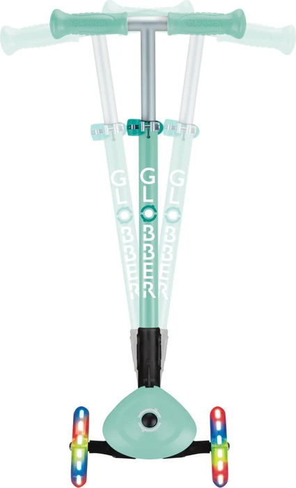 Globber Primo Foldable Lights Kickboard mint
