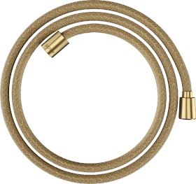 Hansgrohe AXOR ShowerSolutions Textilbrauseschlauch 1.60m mit konischer und zylindrischer Mutter brushed gold optic