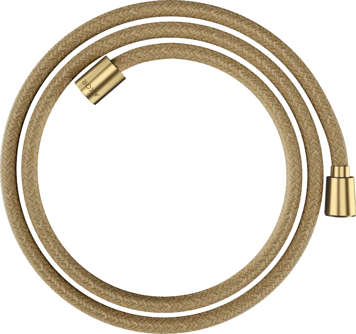 Hansgrohe AXOR ShowerSolutions Textilbrauseschlauch 1.60m mit konischer und zylindrischer Mutter brushed gold optic