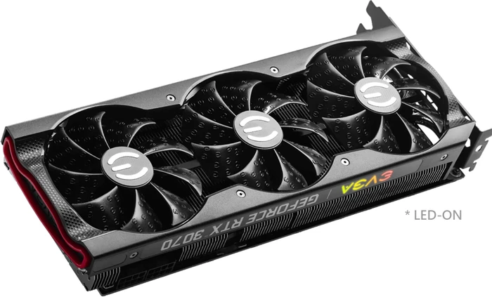 EVGA GeForce RTX 3070 XC3 Black Gaming LHR, 8GB GDDR6, HDMI, 3x DP