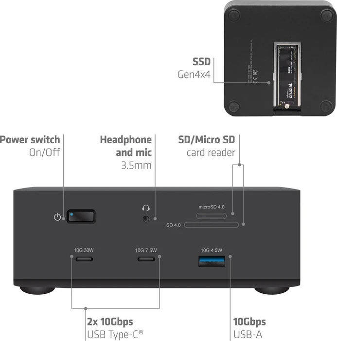 Club 3D 13-in-1 Docking Station, Thunderbolt 5 [Buchse]