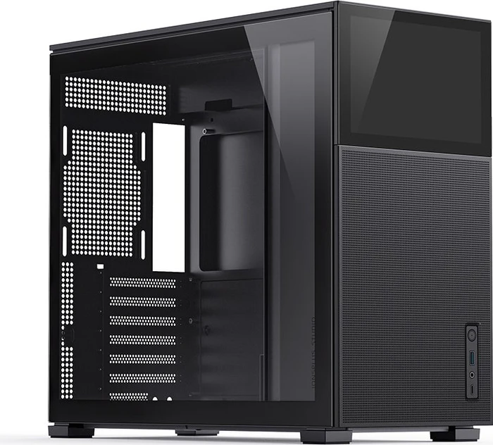Jonsbo D41 Mesh Screen Black, schwarz, Glasfenster