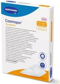 Hartmann Cosmopor transparent Folienverband,  5 x 7.2cm,     5 Stück