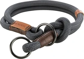 Trixie BE NORDIC Zug-Stopp-Halsband, L-XL, Dunkelgrau/Braun
